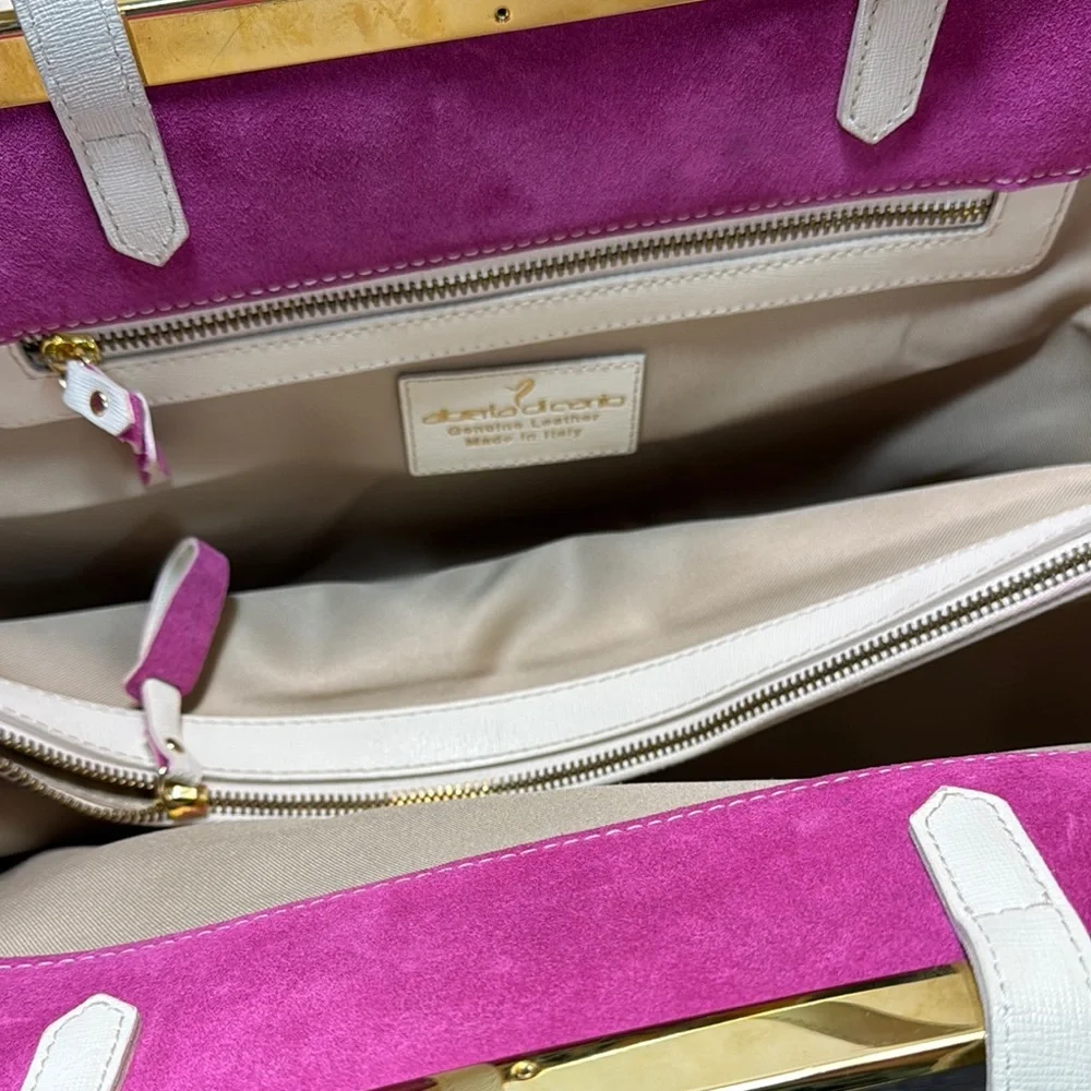 Alberto di Cario cram Leather Tote Bag